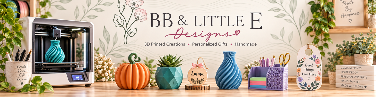 BB & Little E Designs — 3D printed creations, personalized gifts, and handmade décor